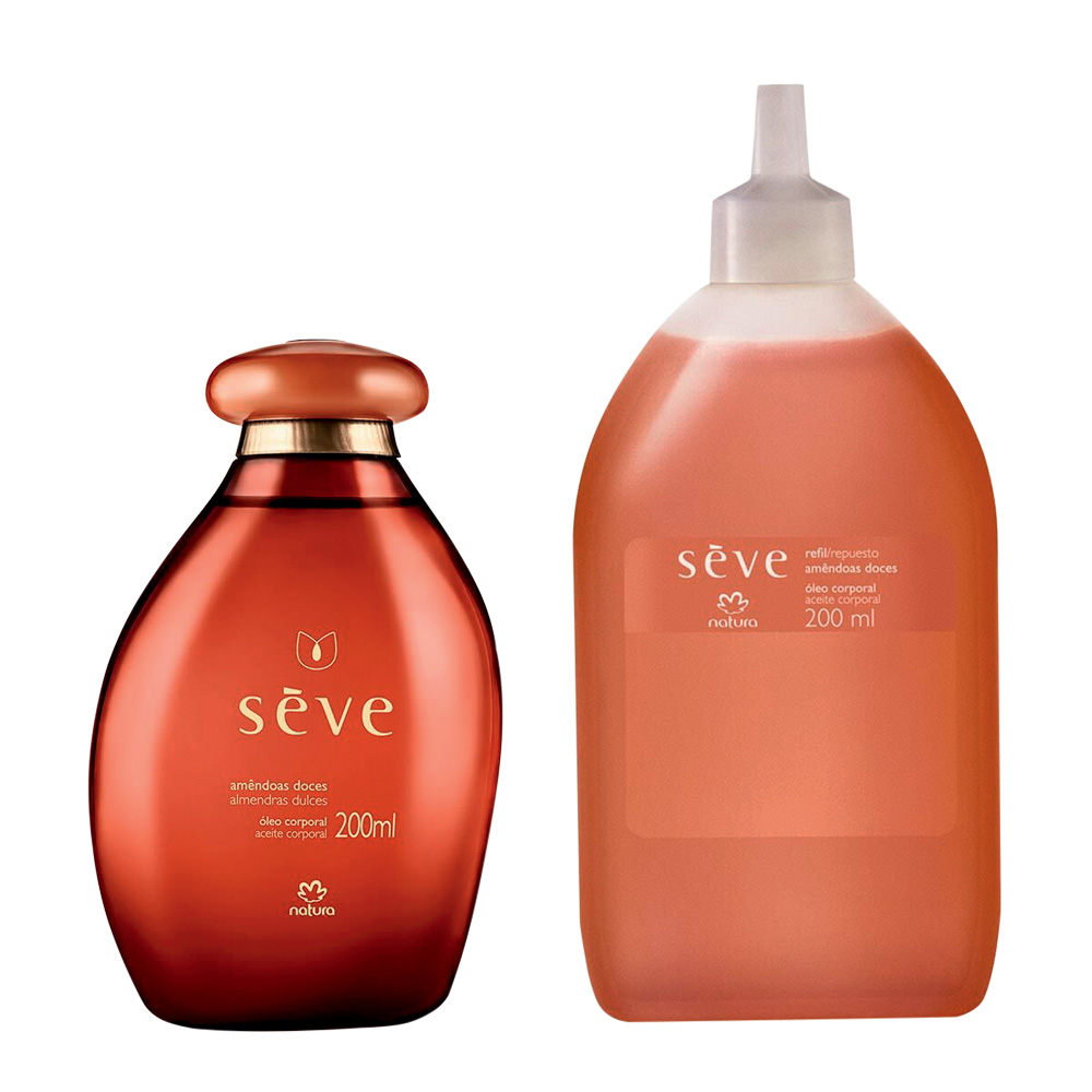 Dois &oacute;leos corporais em embalagens na cor marrom