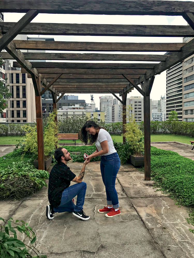 “Meu namorado me pediu em casamento no câmpus da nossa faculdade”