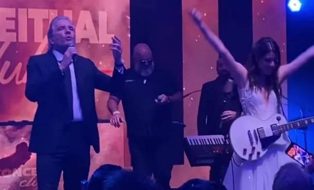 Roberto Justus canta “Cocaine” em casamento da filha no Copacabana Palace