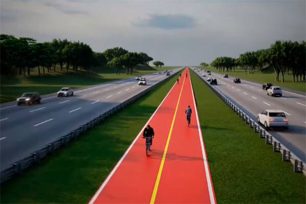 Ciclovia na Bandeirantes: governo anuncia projeto com 57 km de extensão