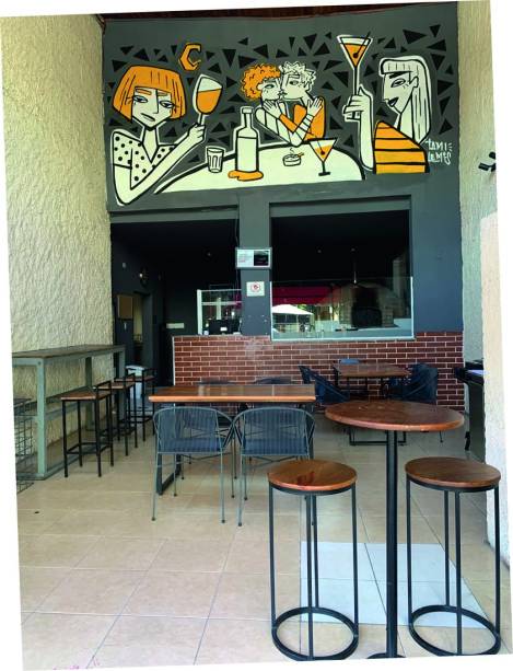 Ambiente: pequeno ponto na Vila Madalena com ar de improviso Ambiente: pequeno ponto na Vila Madalena com ar de improviso