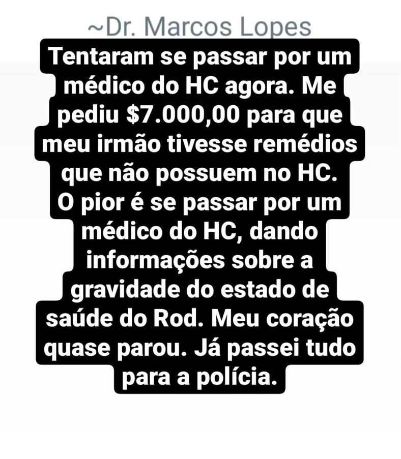 golpe rodrigo mussi Imagem mostra texto sobre fundo branco