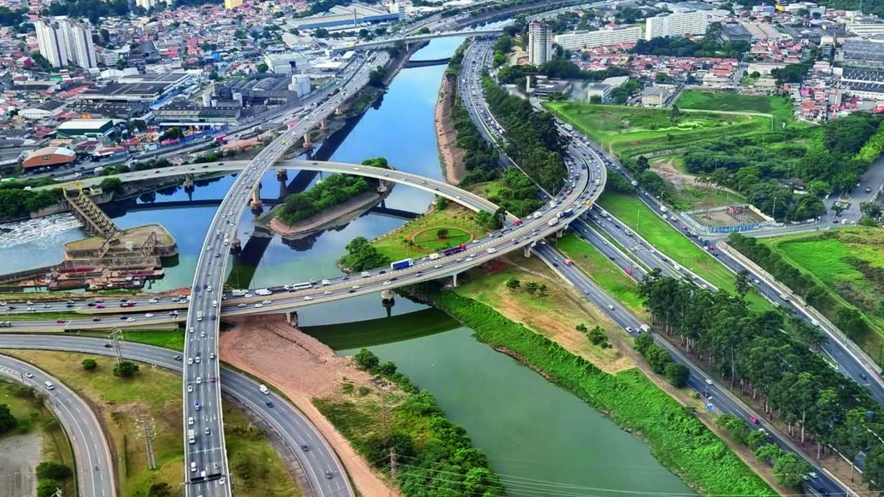 Rio Pinheiros visto de cima