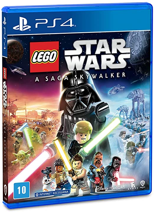 jogo Capa de jogo para Playstation 4 com personagens de Star Wars em forma de Lego
