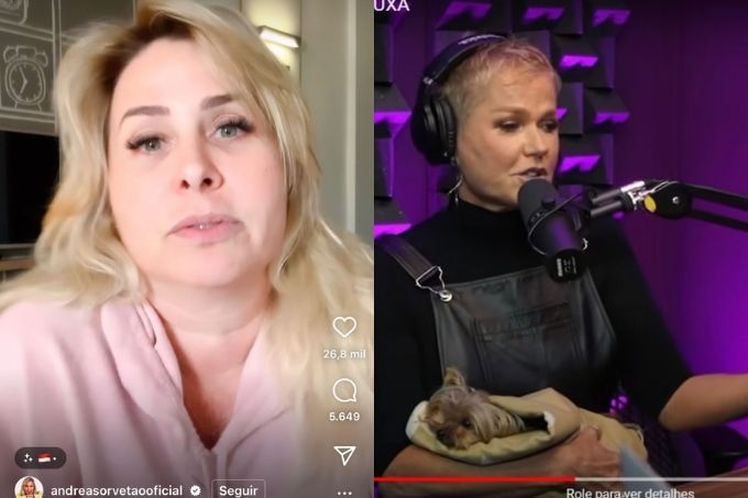 Andreia Sorvetão cutuca Xuxa sobre comentário polêmico em podcast
