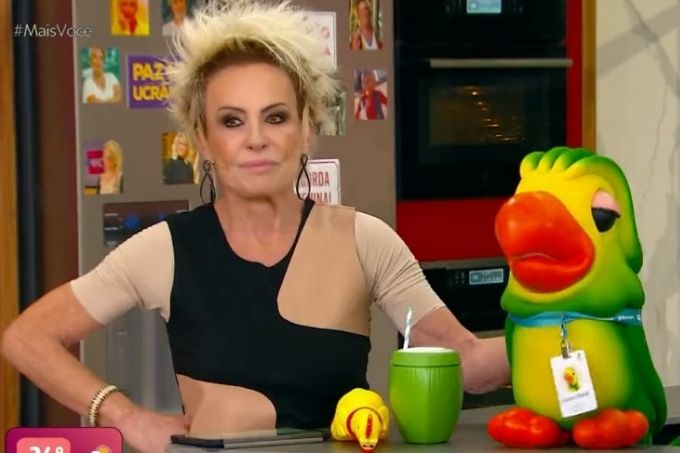 Ana Maria ao lado de seu "neto", Lourito (chamado por ela de Louro Mané)