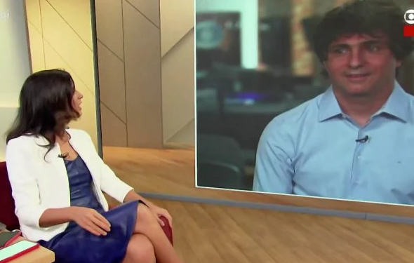 Andreia Sadi dá bronca ao vivo em Guga Chacra em estreia no Estúdio I