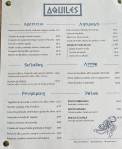 Aquiles Taberna menu completo