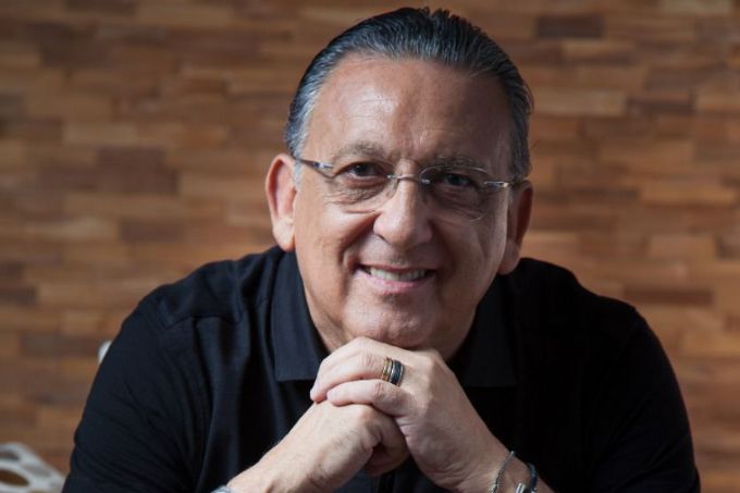 O apresentador Galvão Bueno