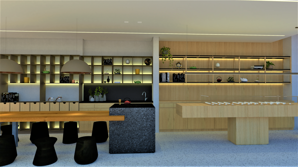 Uma loja dedicada ao moti, guloseima japonesa feita de arroz