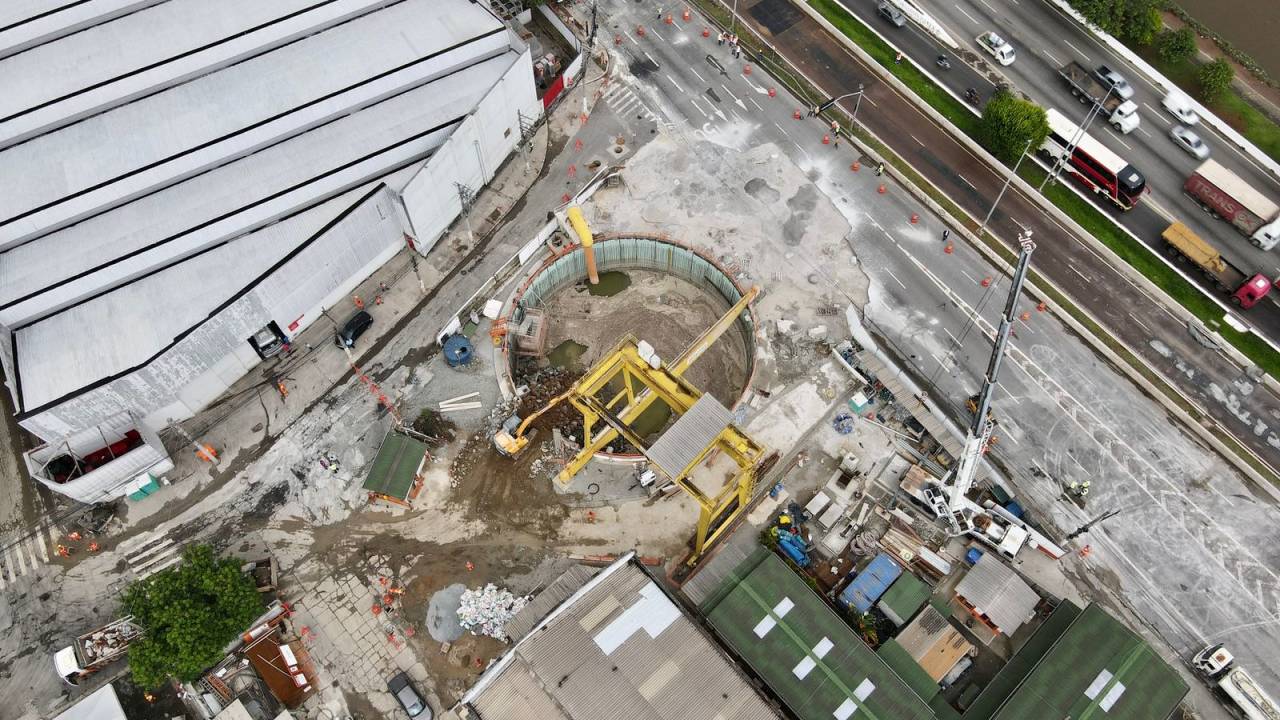 Obras na Linha 6-Laranja do Metrô