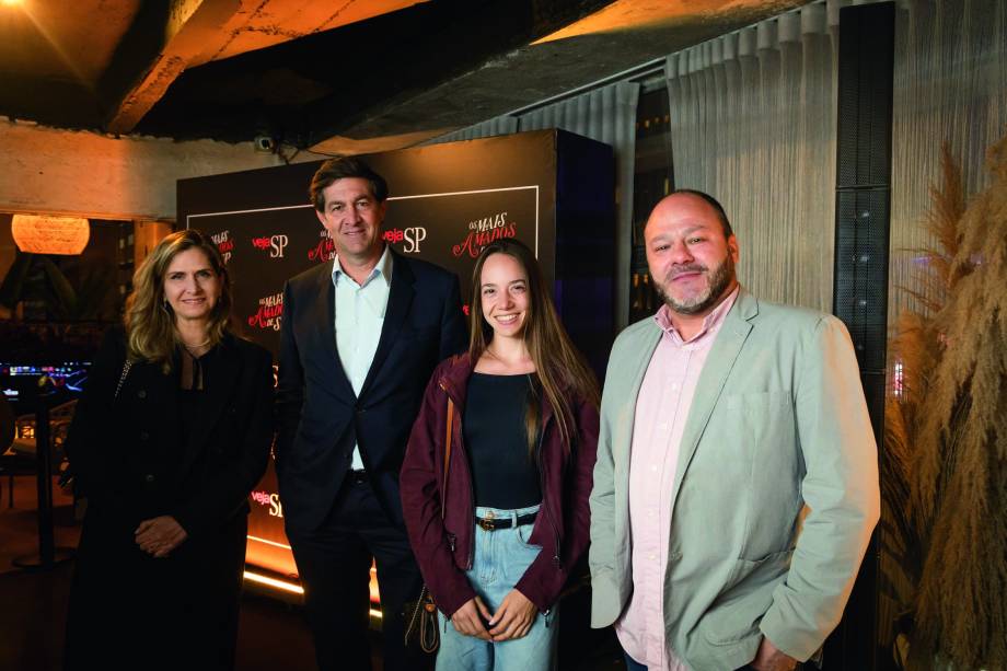 Livia Franciss, superintendente do MorumbiShopping, Vander Giordano, VP da Multiplan, e Annie Giordano
