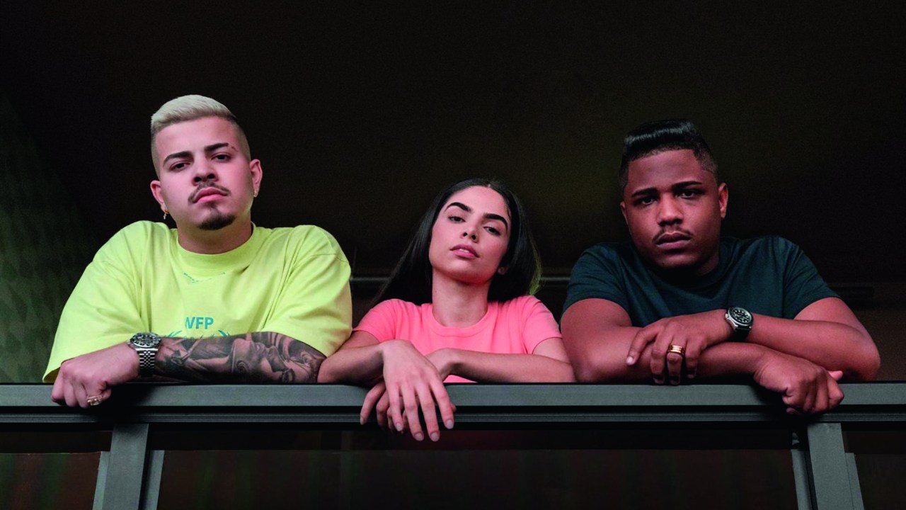 Doni, Rita e Nando, personagens de 'Sintonia', série da Netflix.