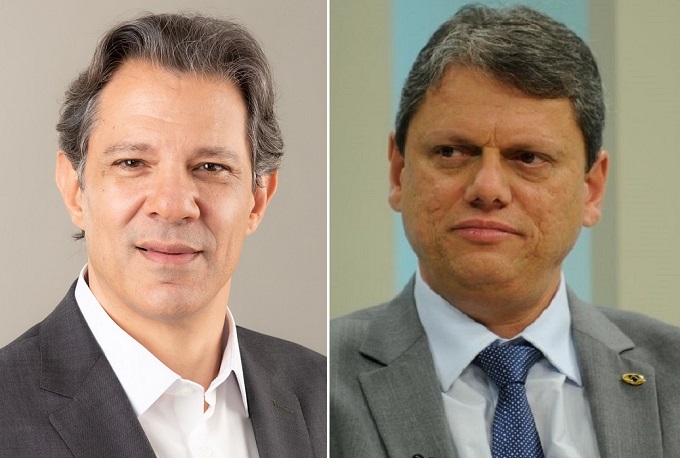 Fernando Haddad e Tarcísio de Freitas.