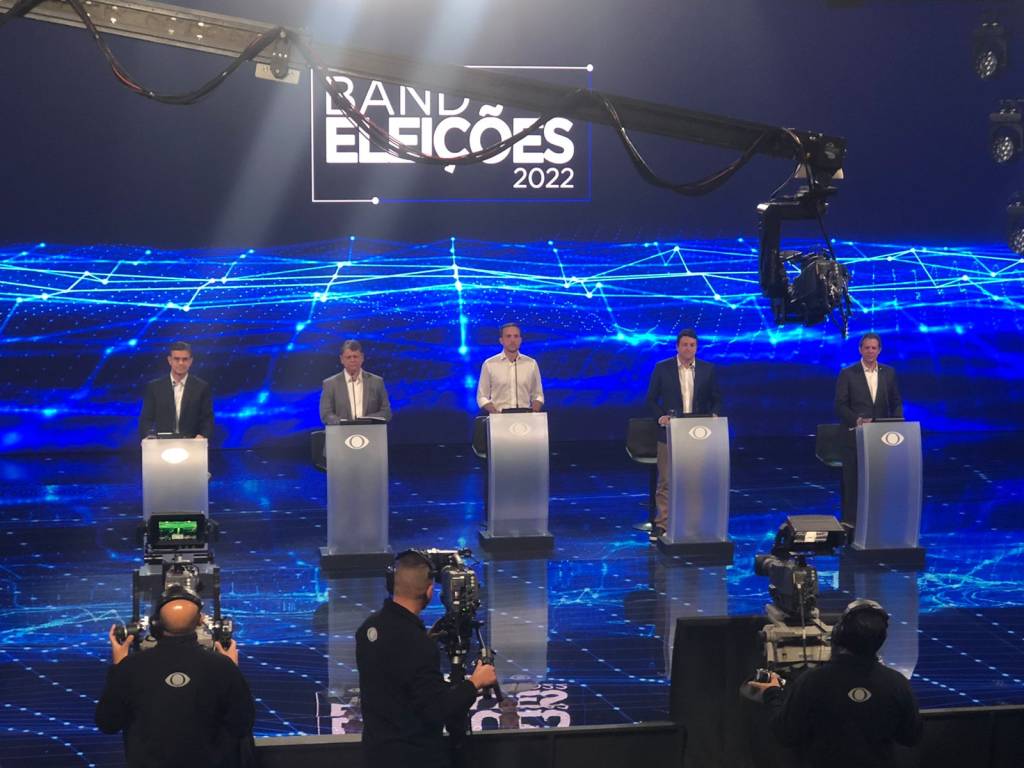 Candidatos ao governo de São Paulo participam de debate na Band