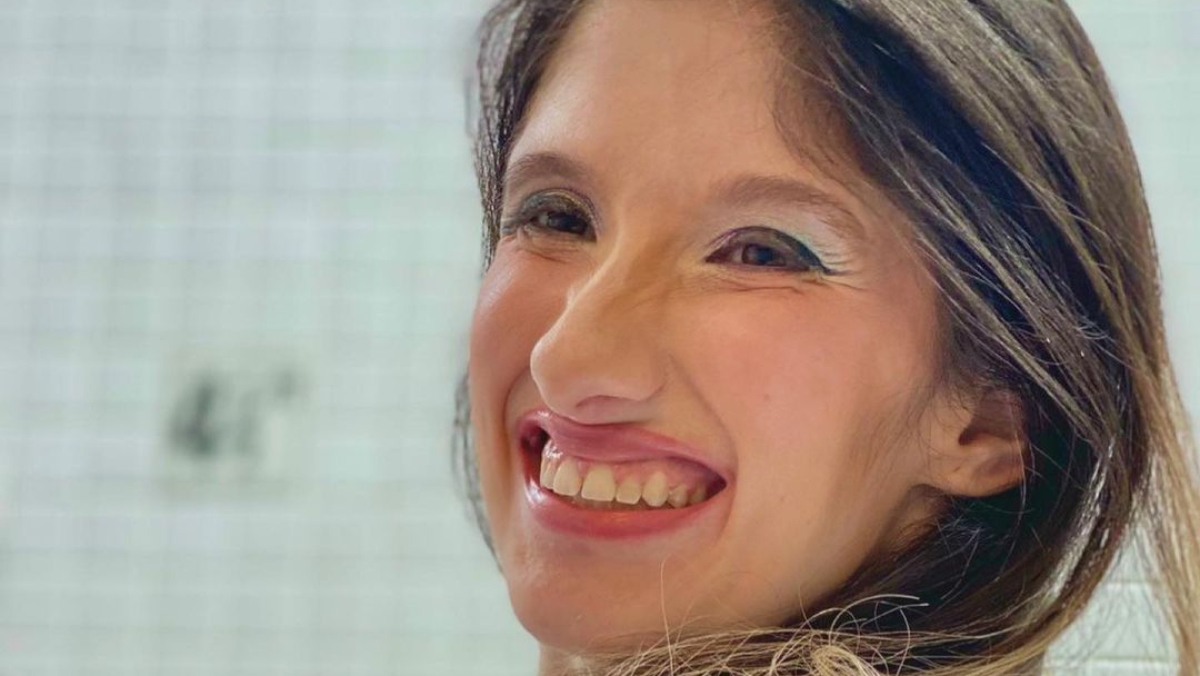Imagem mostra o rosto de Belly Palma sorrindo