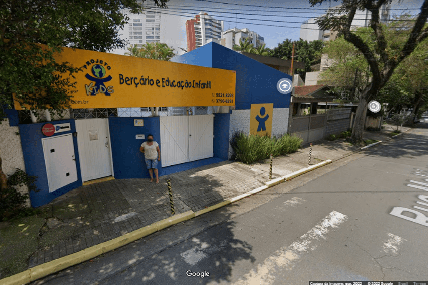 Creche na Zona Sul de São Paulo onde aconteceu o acidente