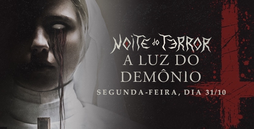 A imagem mostra uma freira possuída