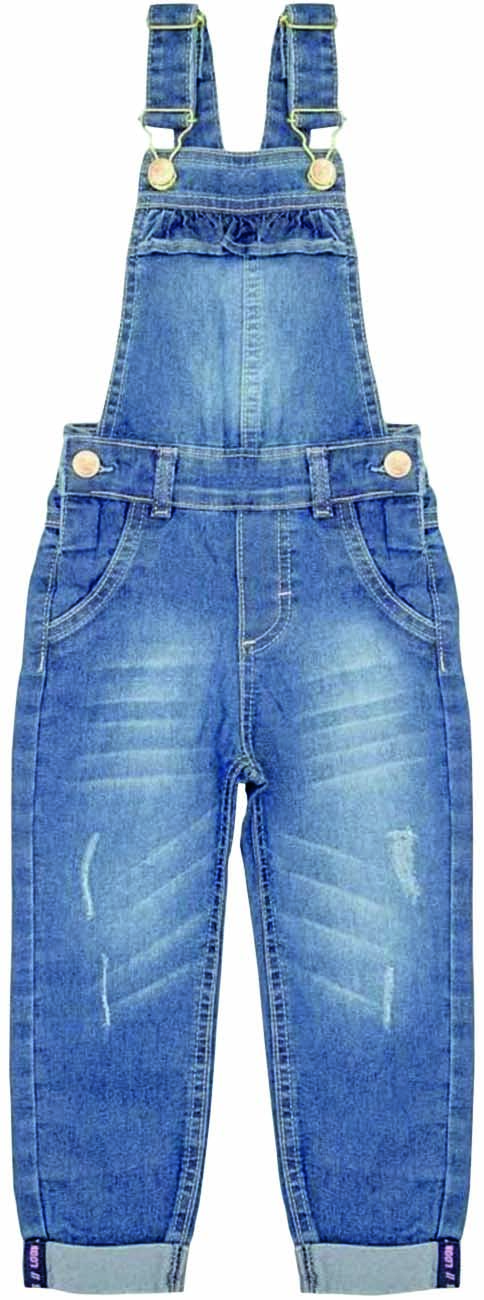 Jardineira jeans infantil