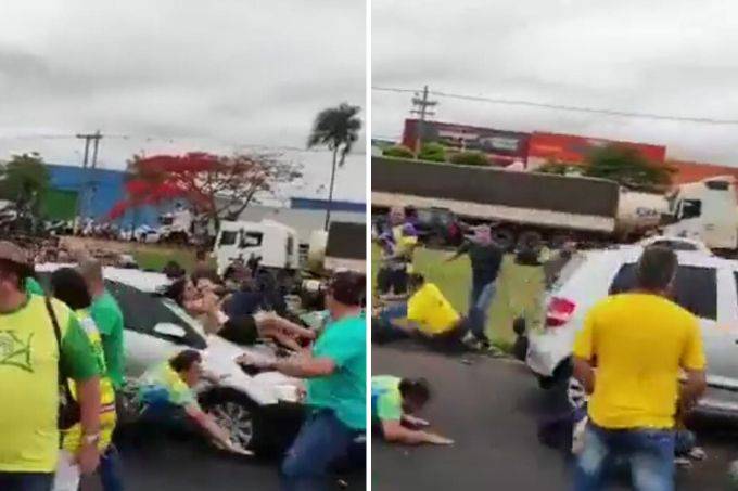 Carro atropela bolsonaristas durante bloqueio em rodovia em São Paulo