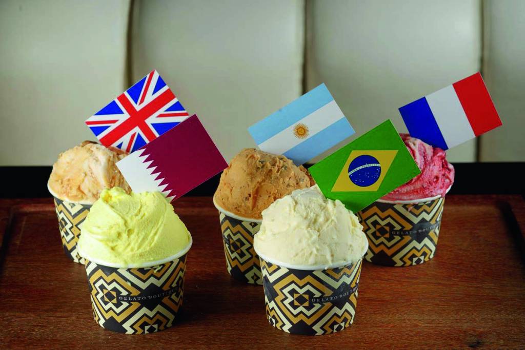 Gelato Boutique tem sorvetes inspirados em sobremesas ao redor do mundo