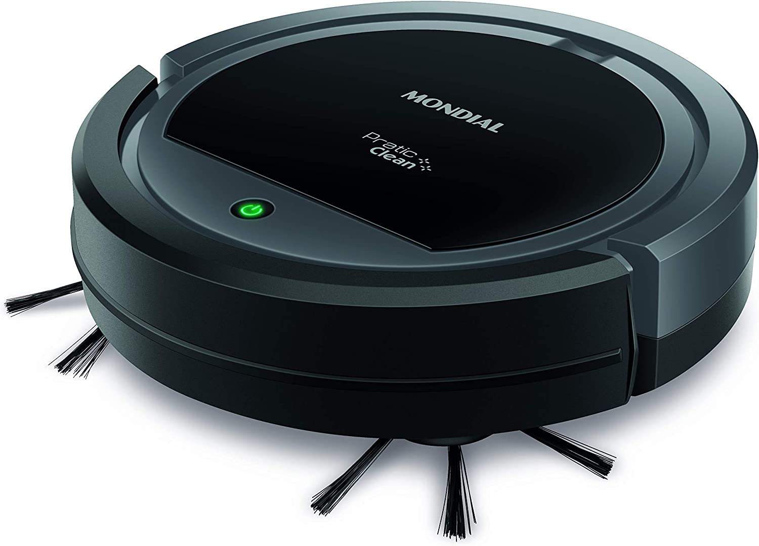 Aspirador de p&oacute; rob&ocirc; na cor preta