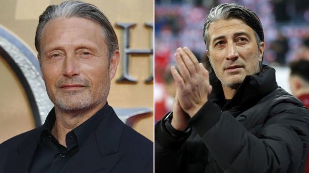 O ator Mads Mikkelsen e o técnico da Suíça Murat Yakın