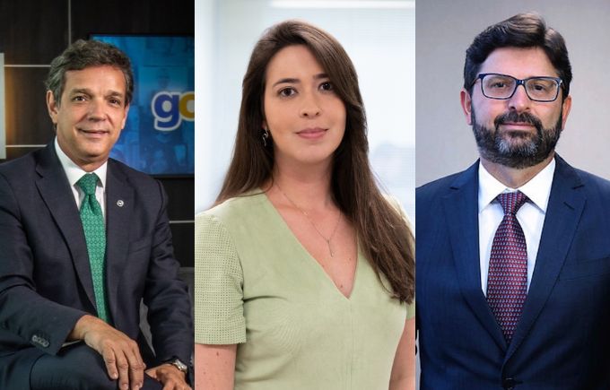 Da esquerda para a direita: Caio Paes de Andrade (Gestão e Governo Digital); Lais Vita (Comunicação); e Lucas Ferraz (Assuntos Internacionais)