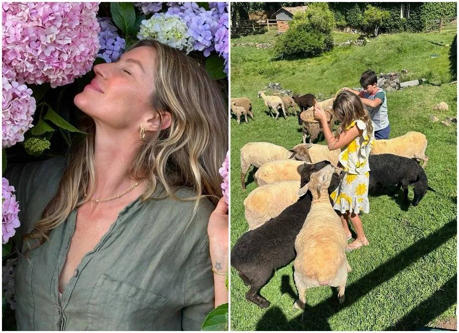 Gisele Bündchen volta ao Brasil com os filhos após separação: “Tão bom”
