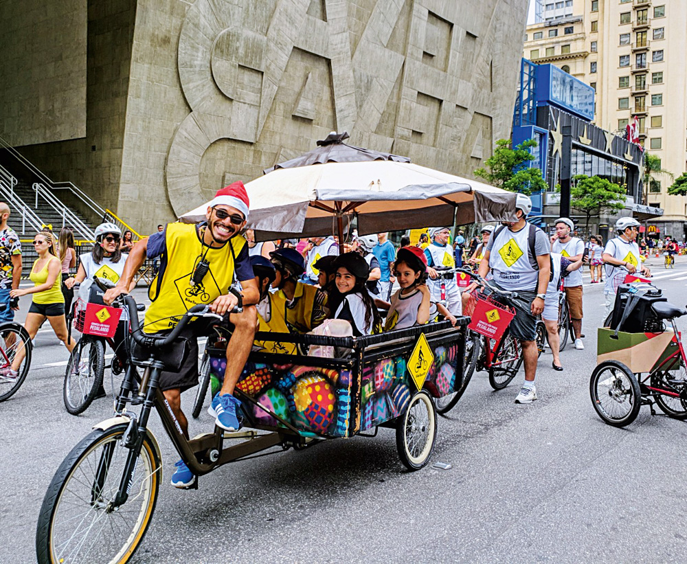 Bike Kids é opção para as famílias que querem dar rolê na Paulista