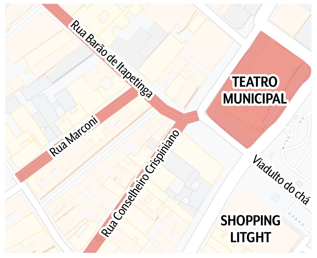 MapaVagasZonaAzul Serão 275 vagas de Zona Azul Especial, que funcionarão apenas à noite