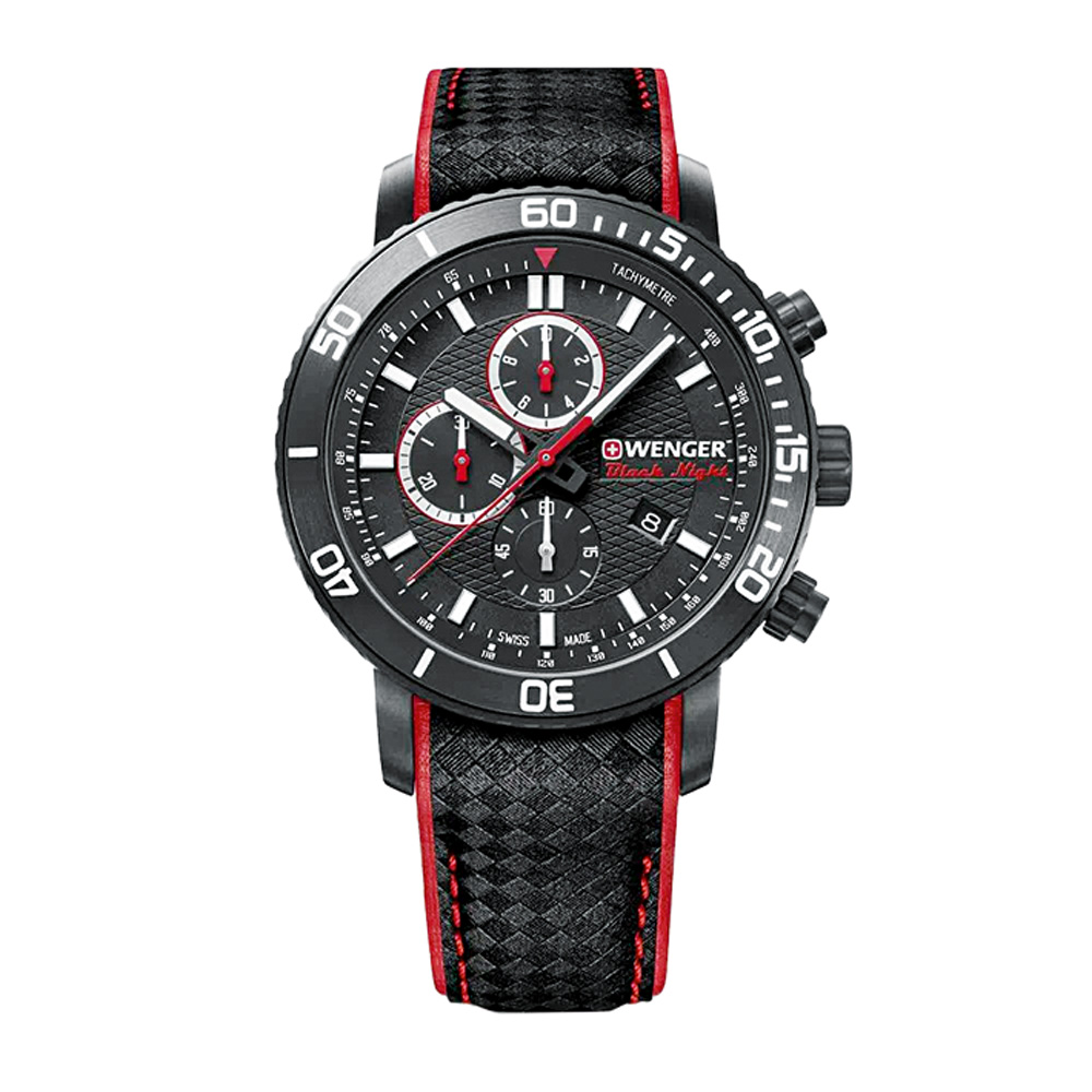 Rel&oacute;gio digital masculino preto com detalhes vermelhos