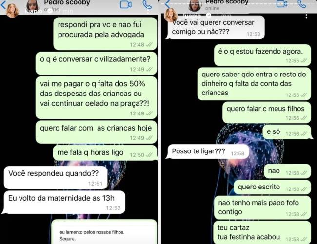 Conversa entre Luana Piovani e Pedro Scooby Conversa entre Luana Piovani e Pedro Scooby