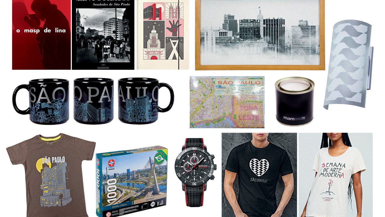 Produtos para o aniversário de SP 2023