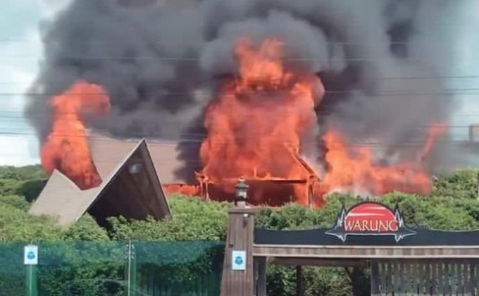 Incêndio grave atinge Warung Beach Club, em Santa Catarina