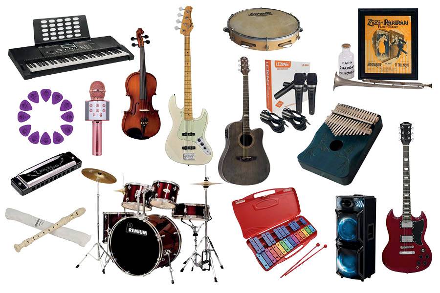 Aumenta o som! Instrumentos musicais para os artistas de plantão