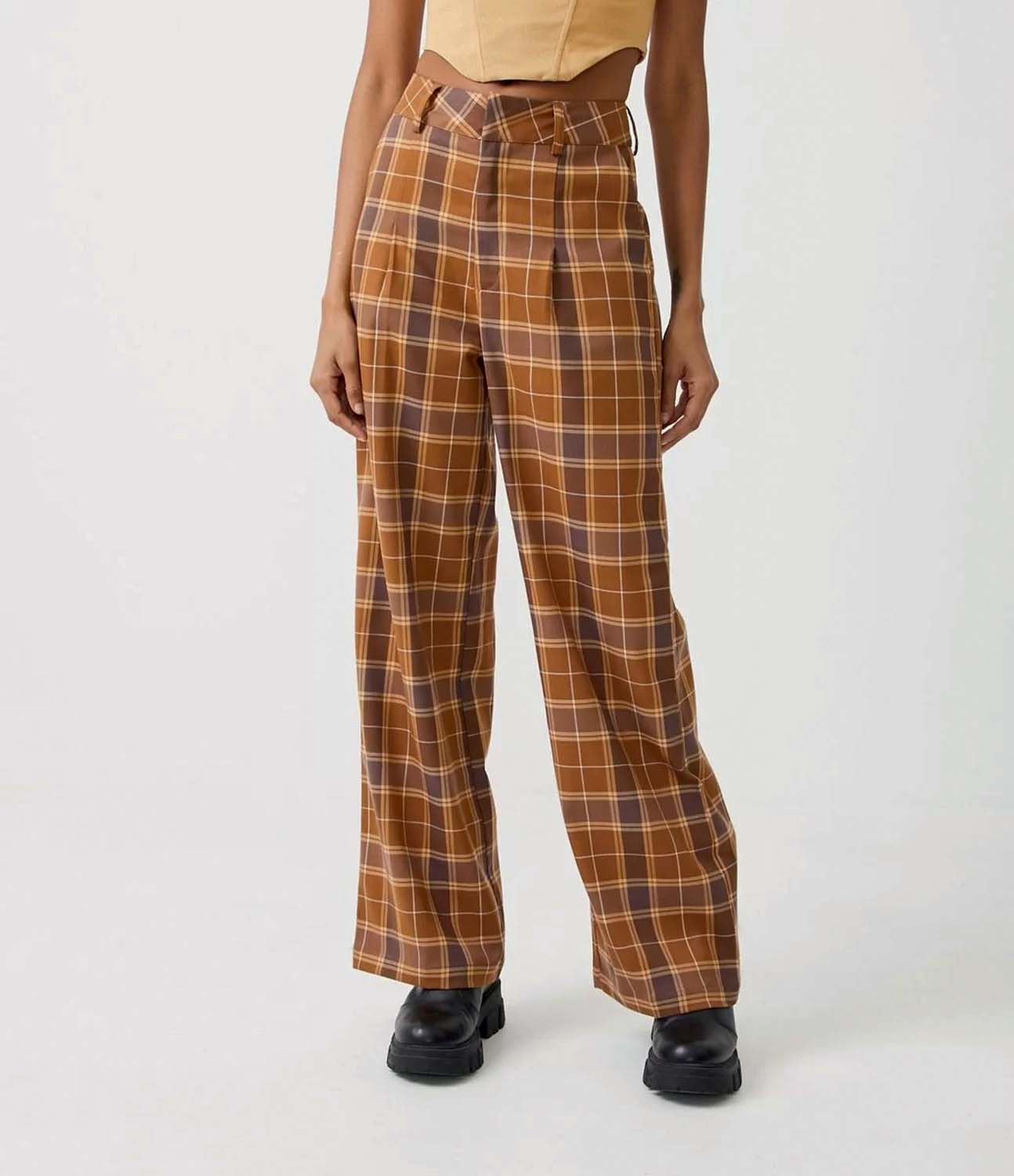 cal&ccedil;a pantalona xadrez