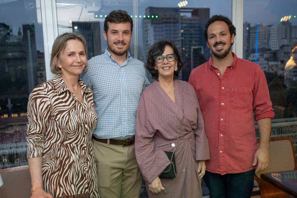 Jantar-Olivier-Anquier-CCAdriana-Barbosa021 Sheila Podestá, André Secchin, Neuma Figueirêdo e Pedro Figueiredo.