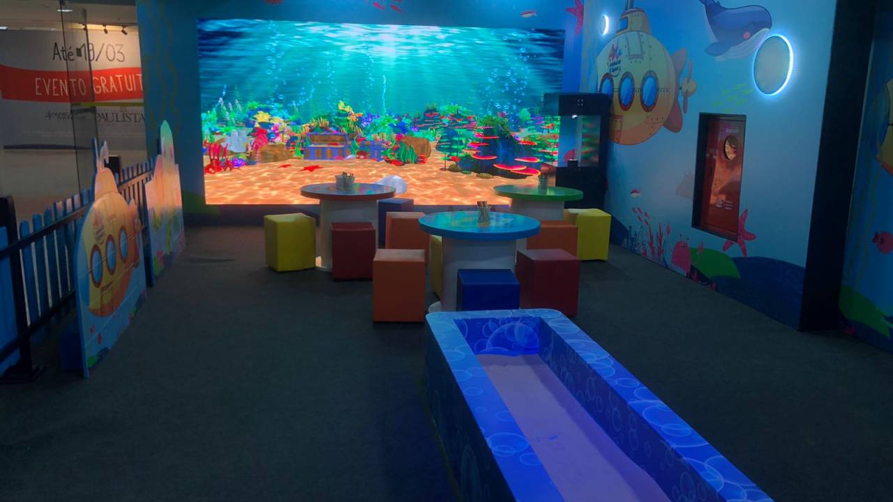Fundo do mar Shopping Pátio Paulista crianças