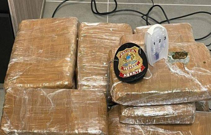 Dois são presos em Viracopos com 32 quilos de supermaconha