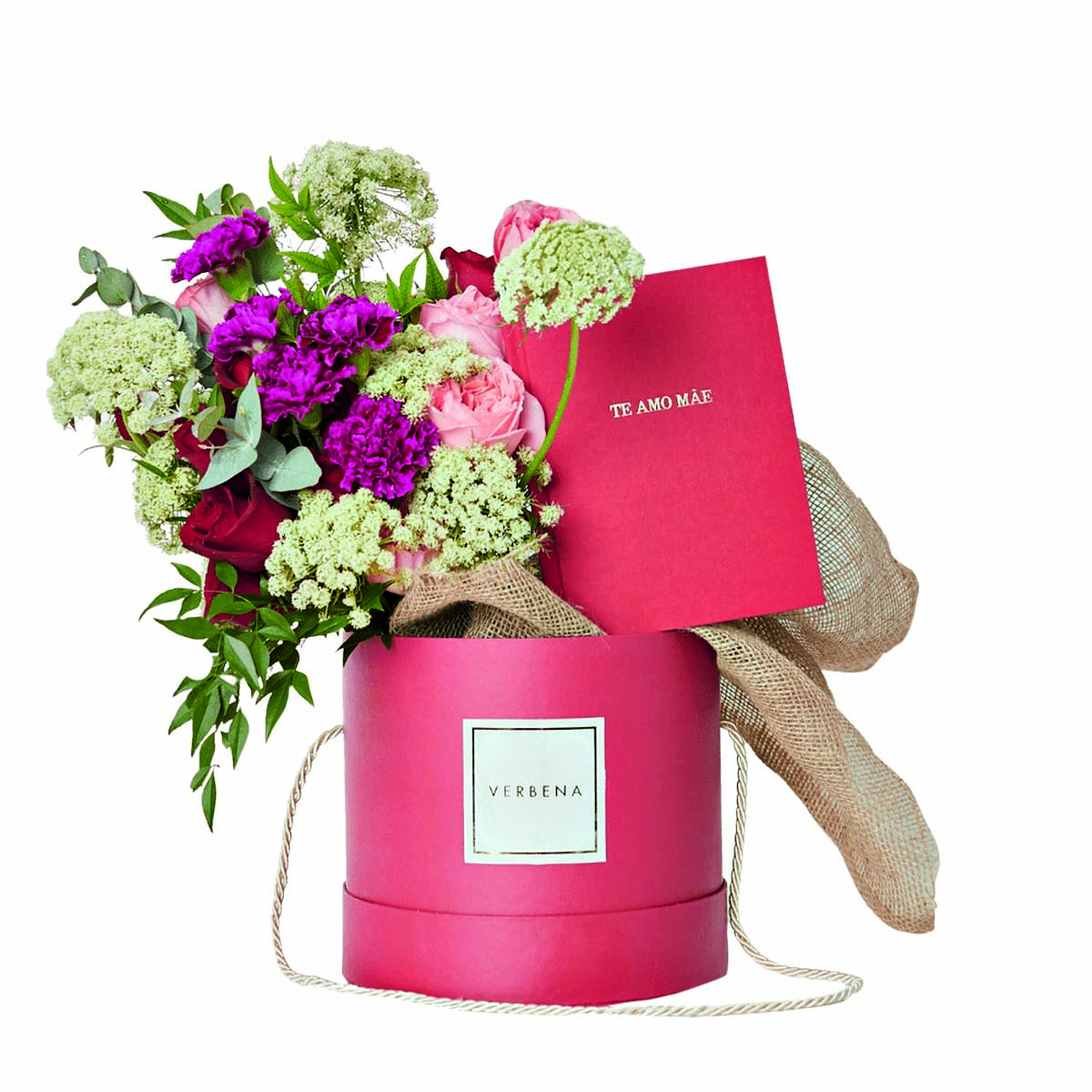 caixa flores dia das m&atilde;es