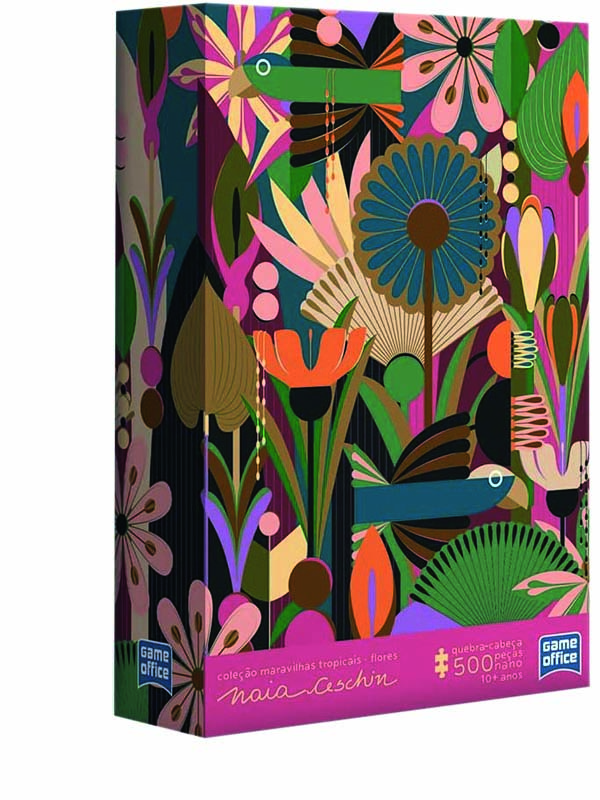 Quebra-cabe&ccedil;a flores