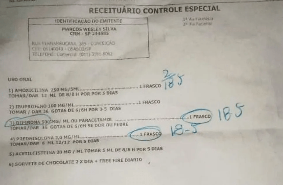 Prefeitura recontrata médico que receitou sorvete e jogo para criança