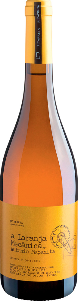 Tasting 2023 Garrafa do vinho laranja FitaPreta A Laranja Mecânica.