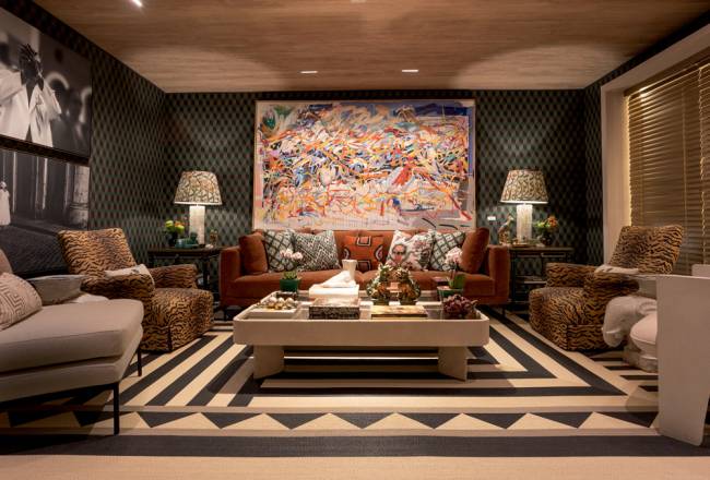 São Paulo, SP 03/07/2023 – CASACOR 2023 – Maximalismo. Foto: Leo Martins Projeto de Luiz OtávioDebeus, que imaginou um casal de moradores colecionadores de arte