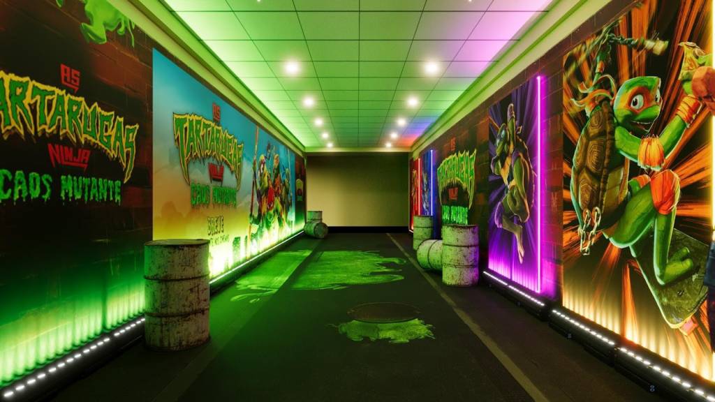 Shoppings da capital recebem experiência imersiva de ‘As Tartarugas Ninja’