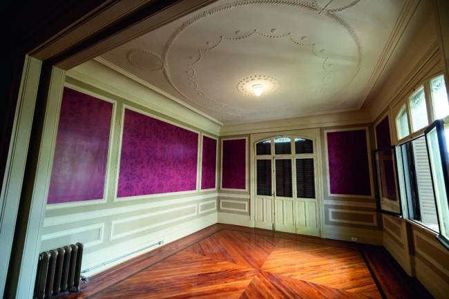 Quarto no primeiro andar da Casa das Rosas, que vai virar 'auditório' para eventos.