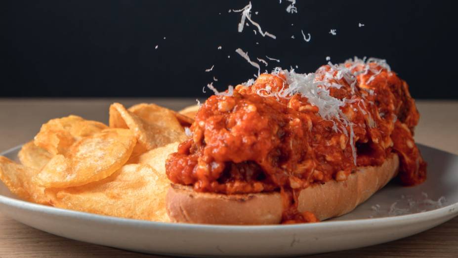 Italian meatball sub: especialidade da casa do chef Luiz Cintra