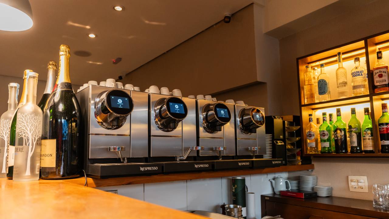 Linha Momento de Nespresso Professional, instalada na Casa Santo Antônio, localizadana Granja Julieta, São Paulo/Divulgação