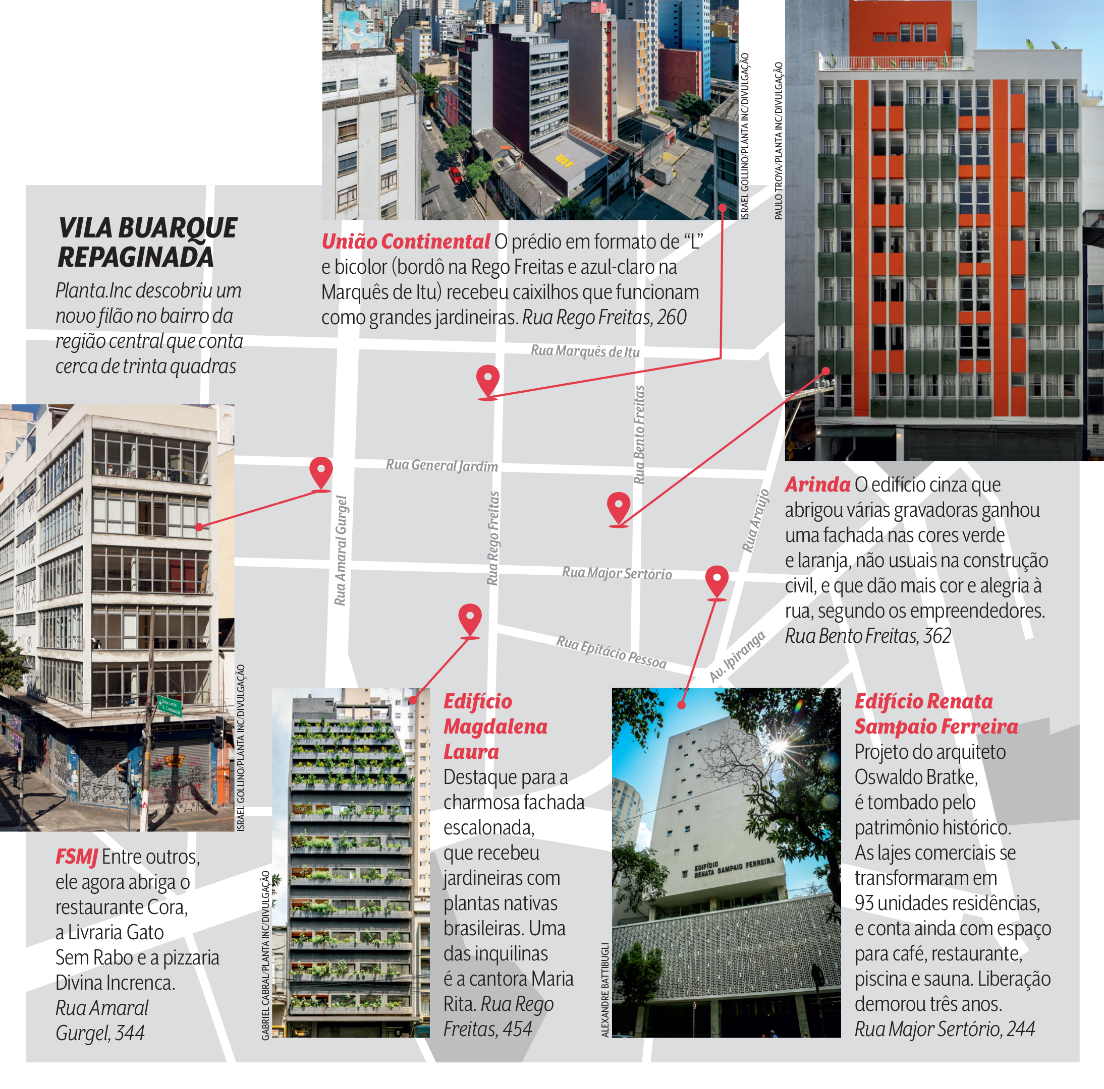 Os cinco empreendimentos da Planta.Inc na Vila Buarque